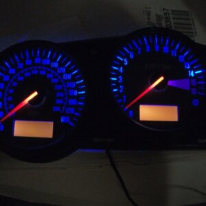 ER6F 06-08 LED CLOCK UPGRADE BLUE