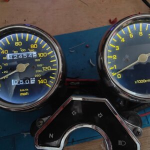 Yamaha XJ600N Diversion 1997-2004 CLOCK LED UPGRADE KIT